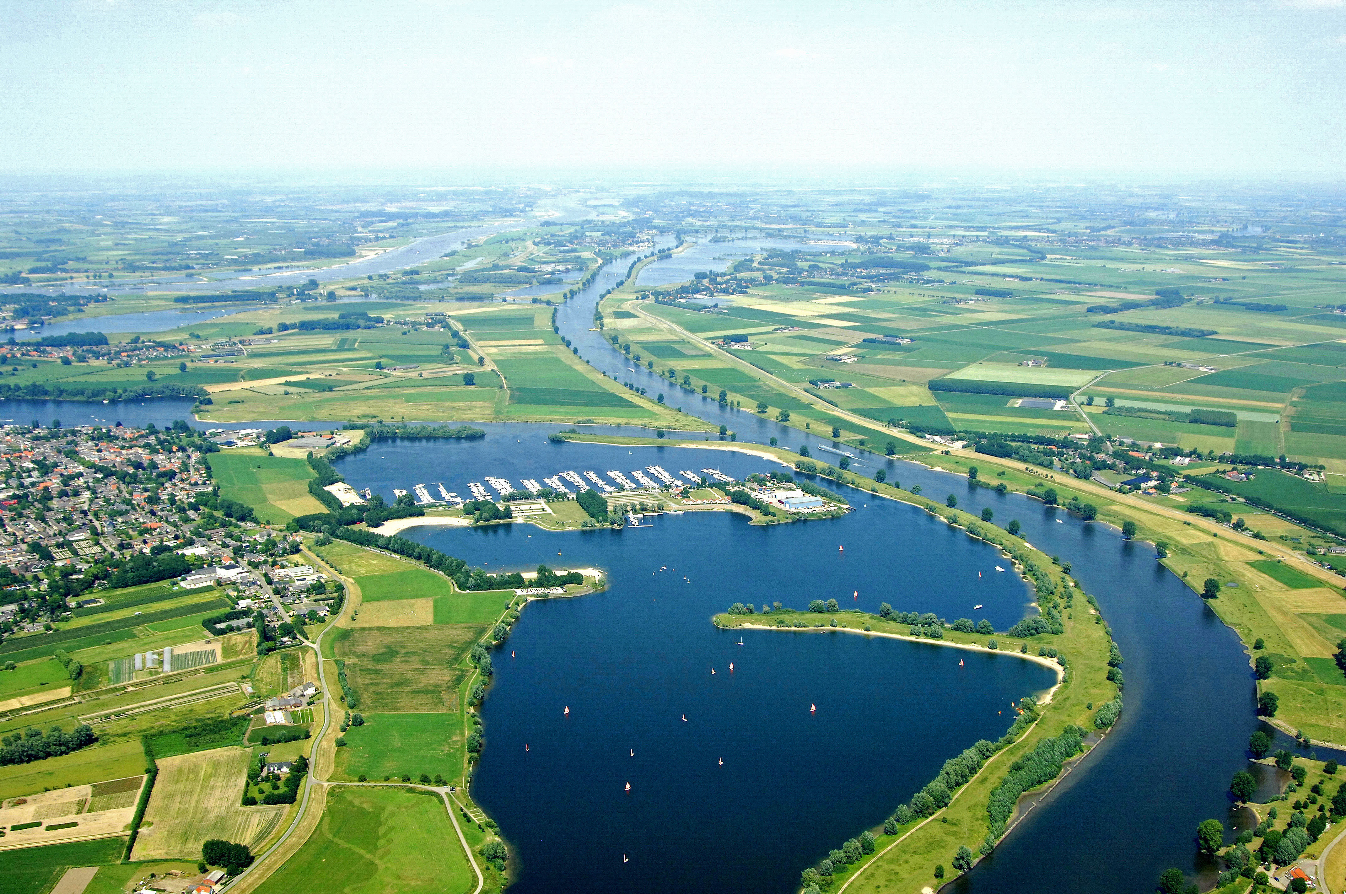 Wandelen kerkdriel bovenaanzicht